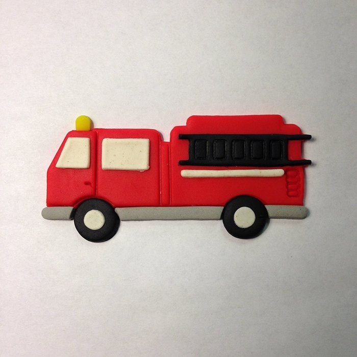 Fire Truck Cookie Cutter Set (4 Inches)