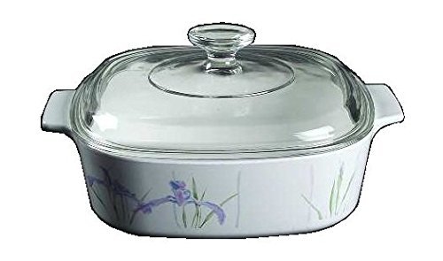 Corning Ware Shadow Iris Square Casserole w/ Lid ( 2 Quart ) ( A-2-B )