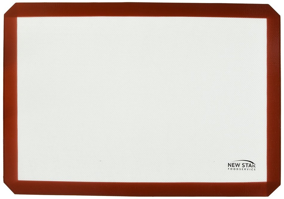 New Star Foodservice 36664 Commercial Grade Silicone Baking Mat with Non-Stick Pan Liner, 2/3 Size, 14" x 20"...