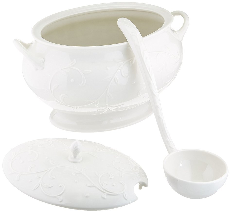Lenox Opal Innocence Carved 13-Inch Rectangular Baker N5