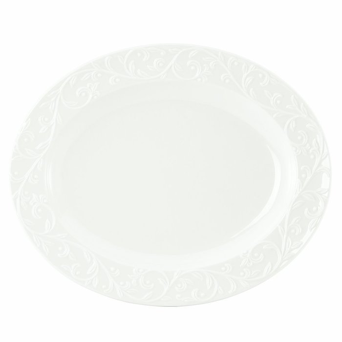 Lenox Opal Innocence Carved 13-Inch Rectangular Baker N12