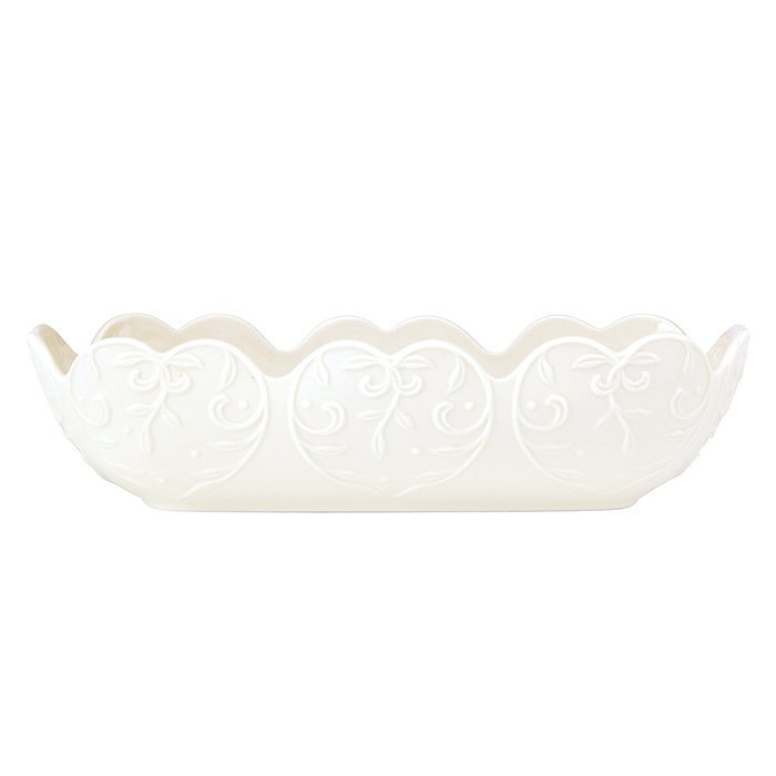 Lenox Opal Innocence Carved 13-Inch Rectangular Baker N15