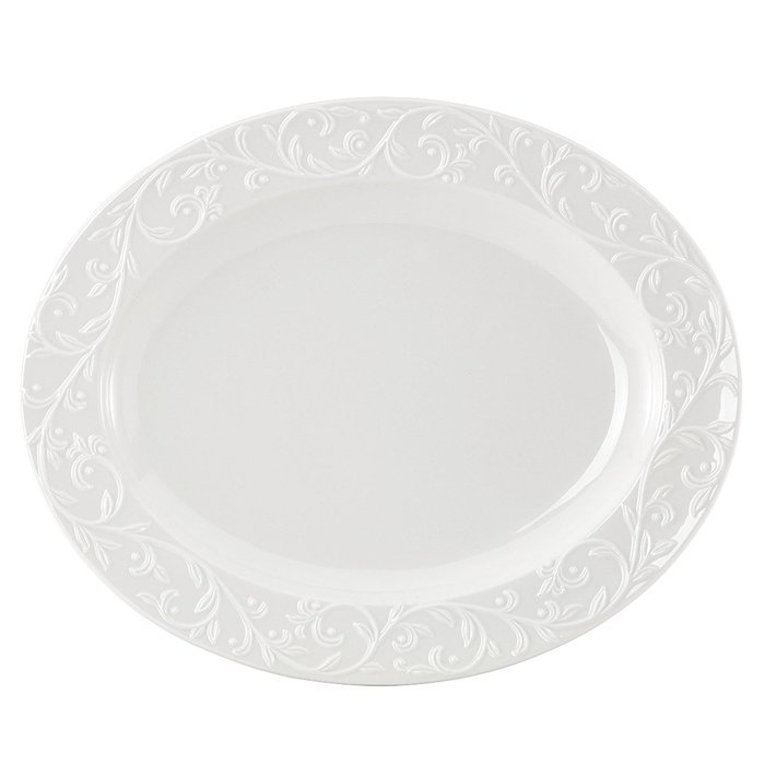 Lenox Opal Innocence Carved 13-Inch Rectangular Baker N20