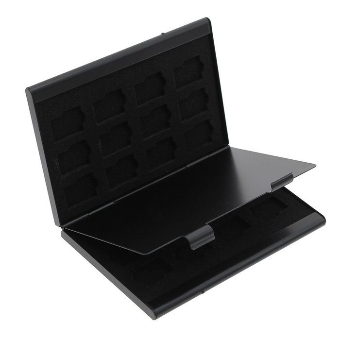 HuaYang 24 in 1 Aluminum Memory TF Micro SD Game Card Storage Case Box Protector Holder N3