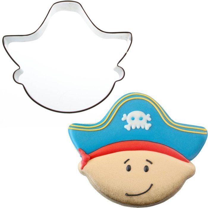 Sweet Elite Tools- Scurvy Pirate Face Stainless Steel Cookie Cutter By ...