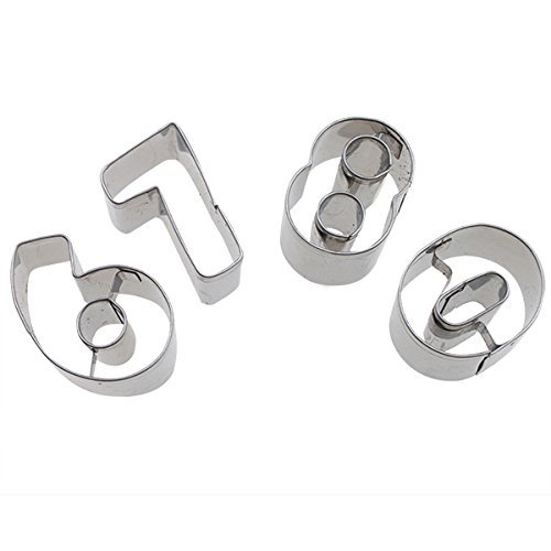 AGPtek 3PCS Stainless Steel Cookie Cutters Cake Mold Pastry Cutter - Carnation Shapes N6