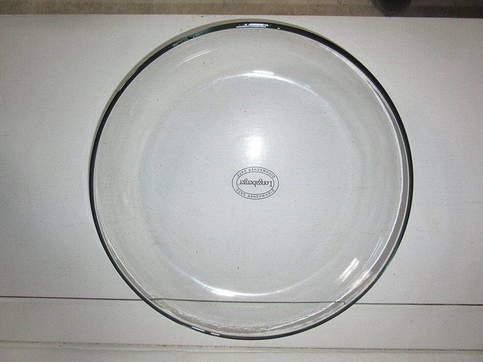 Longaberger Trellis Glass Low Bowl