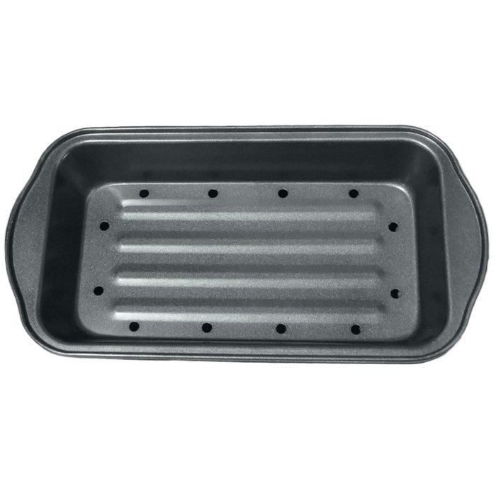 Evelots 2 Piece Non Stick Meatloaf Pan Drains Fat As It Cooks - Cooking & Baking N3
