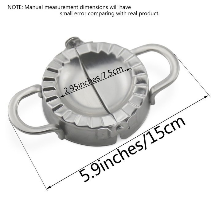 Dumpling Maker, Newness Stainless Steel Dumpling Maker and Dough Press for Home Kitchen, Stainless Steel Dumpling... N2