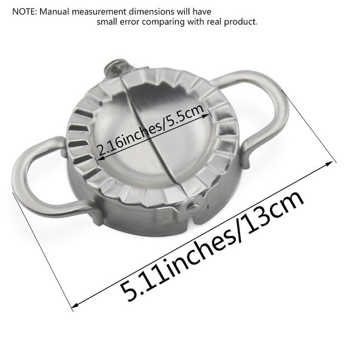 Dumpling Maker, Newness Stainless Steel Dumpling Maker and Dough Press for Home Kitchen, Stainless Steel Dumpling... N7