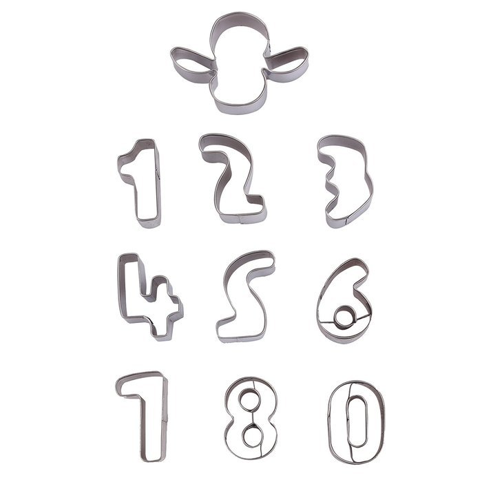 Asunflower 3Pcs Stainless Cookie Biscuit Fruit Cutter Gingerbread Boy Man Shape Mold DIY Baking Tools N15