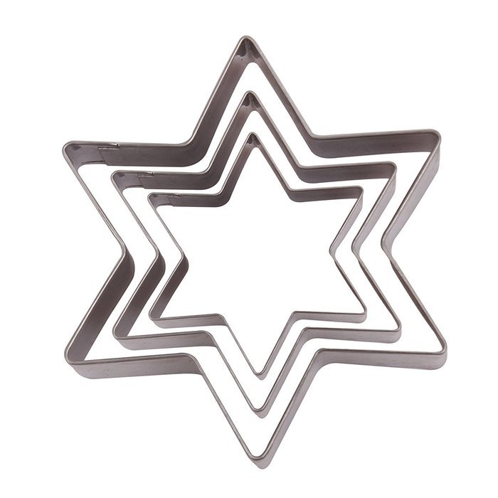 Asunflower 3Pcs Stainless Cookie Biscuit Fruit Cutter Gingerbread Boy Man Shape Mold DIY Baking Tools N38