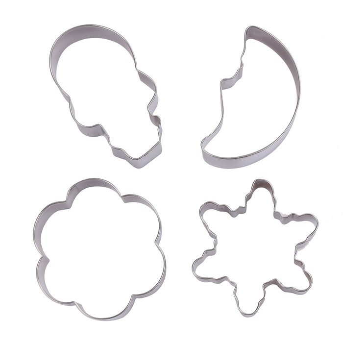 Asunflower 3Pcs Stainless Cookie Biscuit Fruit Cutter Gingerbread Boy Man Shape Mold DIY Baking Tools N59