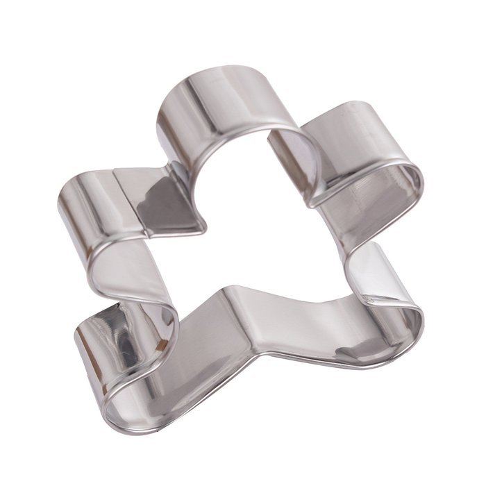 Asunflower 3Pcs Stainless Cookie Biscuit Fruit Cutter Gingerbread Boy Man Shape Mold DIY Baking Tools N70