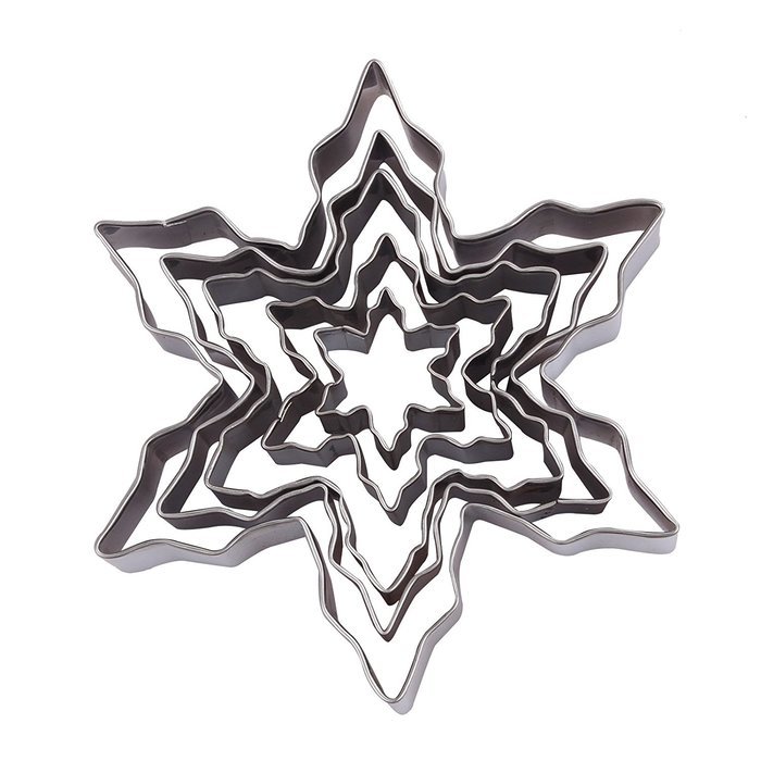 Asunflower 3Pcs Stainless Cookie Biscuit Fruit Cutter Gingerbread Boy Man Shape Mold DIY Baking Tools N72