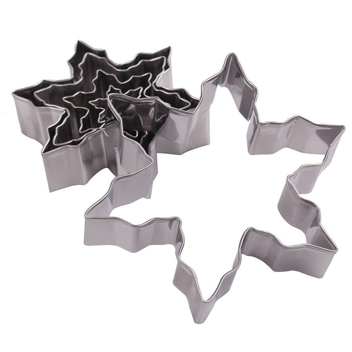Asunflower 3Pcs Stainless Cookie Biscuit Fruit Cutter Gingerbread Boy Man Shape Mold DIY Baking Tools N73