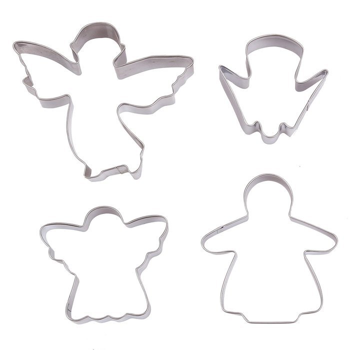 Asunflower 3Pcs Stainless Cookie Biscuit Fruit Cutter Gingerbread Boy Man Shape Mold DIY Baking Tools N76