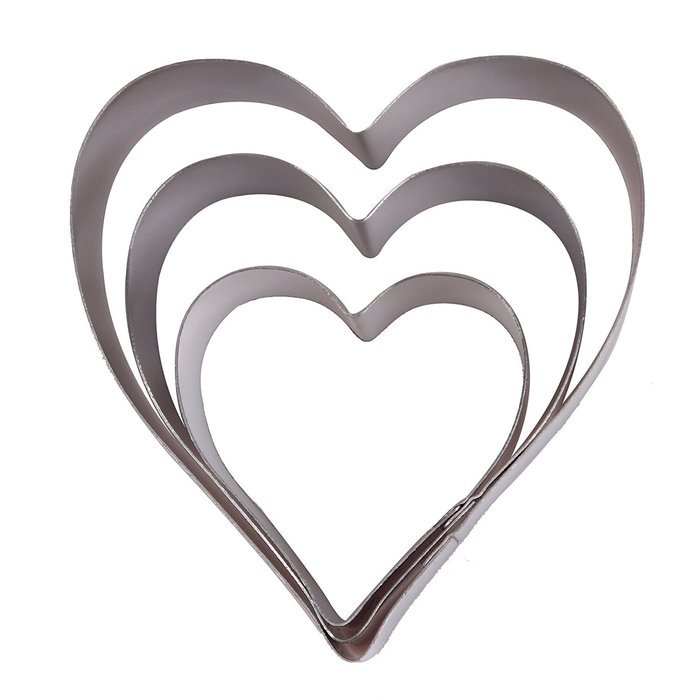 Asunflower 3Pcs Stainless Cookie Biscuit Fruit Cutter Gingerbread Boy Man Shape Mold DIY Baking Tools N87