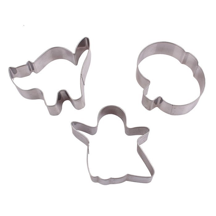 Asunflower 3Pcs Stainless Cookie Biscuit Fruit Cutter Gingerbread Boy Man Shape Mold DIY Baking Tools N92