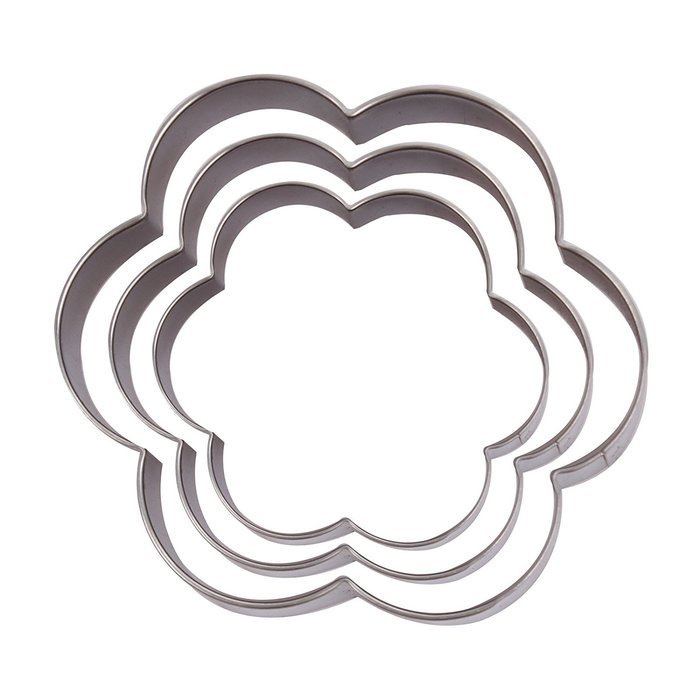Asunflower 3Pcs Stainless Cookie Biscuit Fruit Cutter Gingerbread Boy Man Shape Mold DIY Baking Tools N97