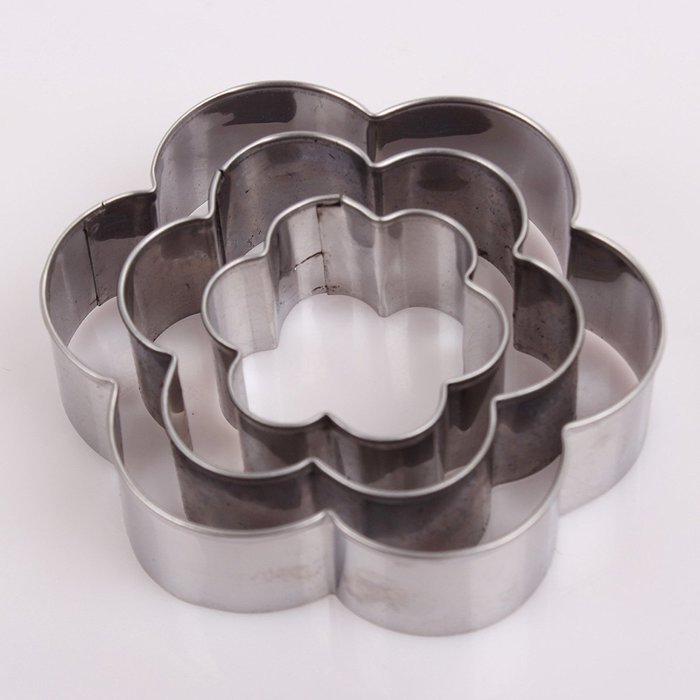 Asunflower 3Pcs Stainless Cookie Biscuit Fruit Cutter Gingerbread Boy ...