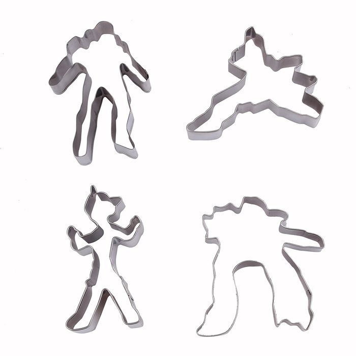 Asunflower 3Pcs Stainless Cookie Biscuit Fruit Cutter Gingerbread Boy Man Shape Mold DIY Baking Tools N106