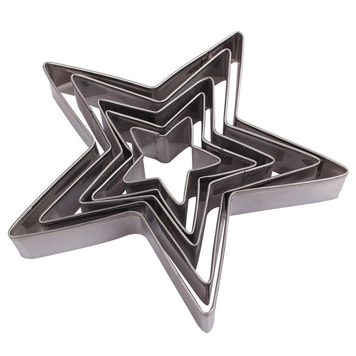 Asunflower 3Pcs Stainless Cookie Biscuit Fruit Cutter Gingerbread Boy Man Shape Mold DIY Baking Tools N110