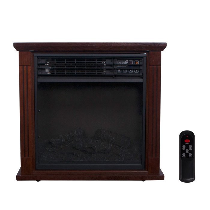 Walcut 5118BTU 3D Flame Electric Firebox Fireplace Embedded Insert Heater Remote Control, 1500W