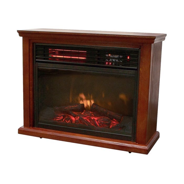 Walcut 5118BTU 3D Flame Electric Firebox Fireplace Embedded Insert Heater Remote Control, 1500W N2