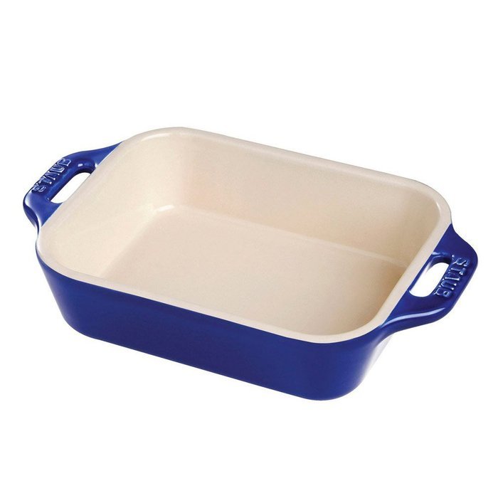 Staub Rectangular Dish, White, 5.5 x 4 - White N2