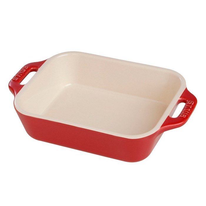 Staub Rectangular Dish, White, 5.5 x 4 - White N3