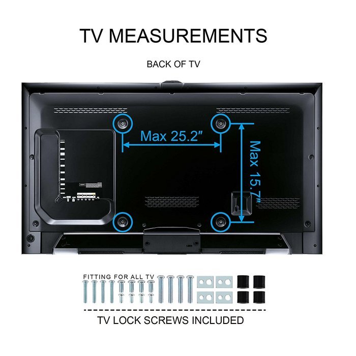 Fitueyes TT207001MB Swivel TV Stand and Mount for 32-65 Inch N8