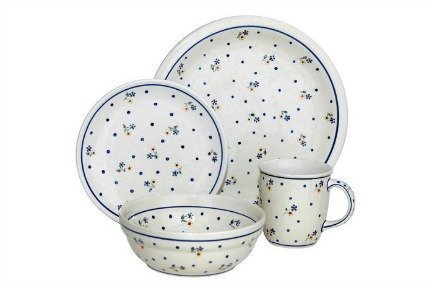 Polish Pottery Country Meadow 16 Piece Dinner Set