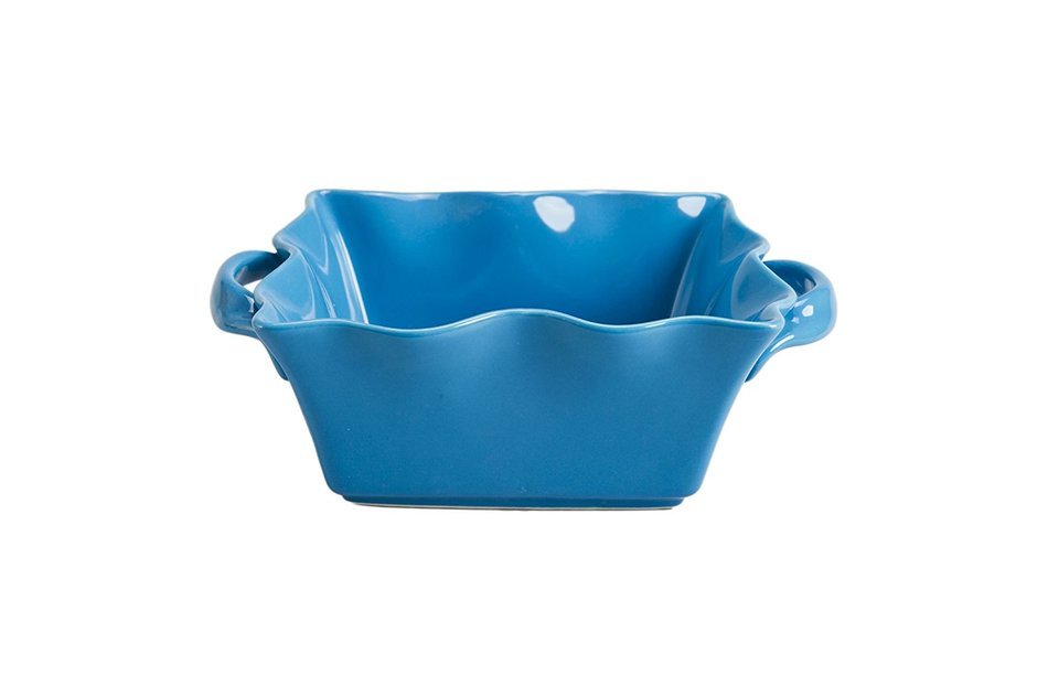 BIA 400581+976 Wavy Square Baker 9.75-Inch, Neptune Blue