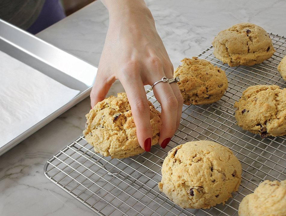 Stainless Steel Cooling Rack (11.5" x 16.5") 1-Piece | Designed To Fit Perfectly Into Baking Half-Sheet Pan |... N2