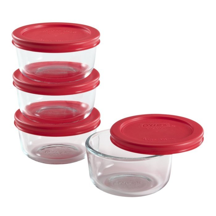 PYREX ROUND W/LID 7CUP by PYREX MfrPartNo 1075429
