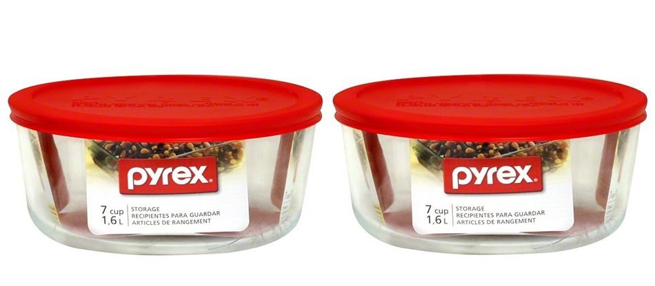 PYREX ROUND W/LID 7CUP by PYREX MfrPartNo 1075429 N2