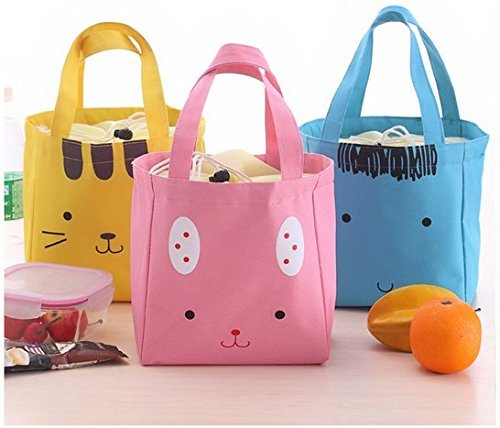 Maggie's Gift Cute Lunch Bag Tote Insulated Carry Bento Box for Travel ...