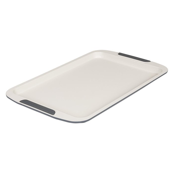 Viking Culinary Ceramic Non-Stick Bakeware Baking Tray, 17 Inch, Cream/Gray