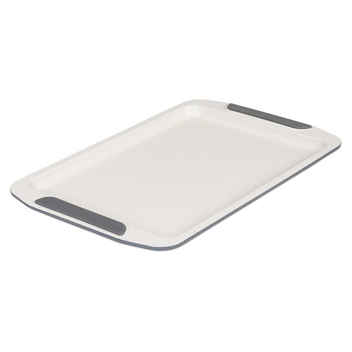 Viking Culinary Ceramic Non-Stick Bakeware Baking Tray, 17 Inch, Cream/Gray N2