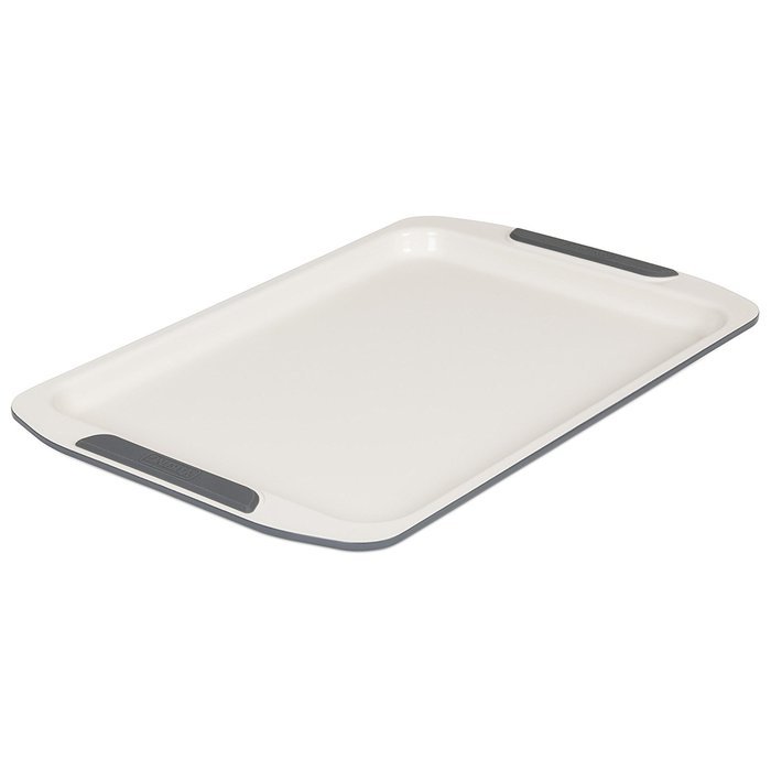 Viking Culinary Ceramic Non-Stick Bakeware Baking Tray, 17 Inch, Cream/Gray N3