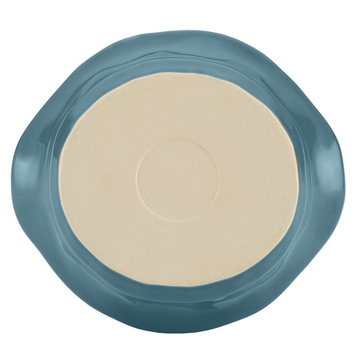Rachael Ray Cucina Stoneware 1-1/2-Quart Round Baker, Cranberry Red N9