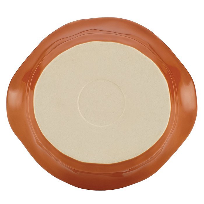 Rachael Ray Cucina Stoneware 1-1/2-Quart Round Baker, Cranberry Red N12
