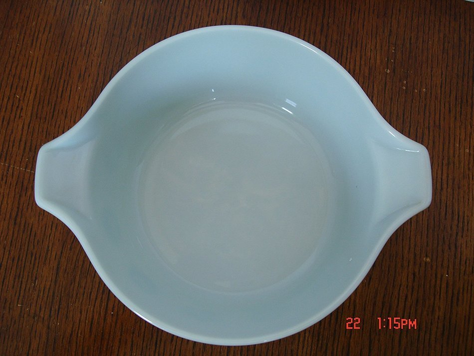 Vintage Pyrex Zodiac Bowl Avocado Gold 2.5 Quart Nesting Bow N3
