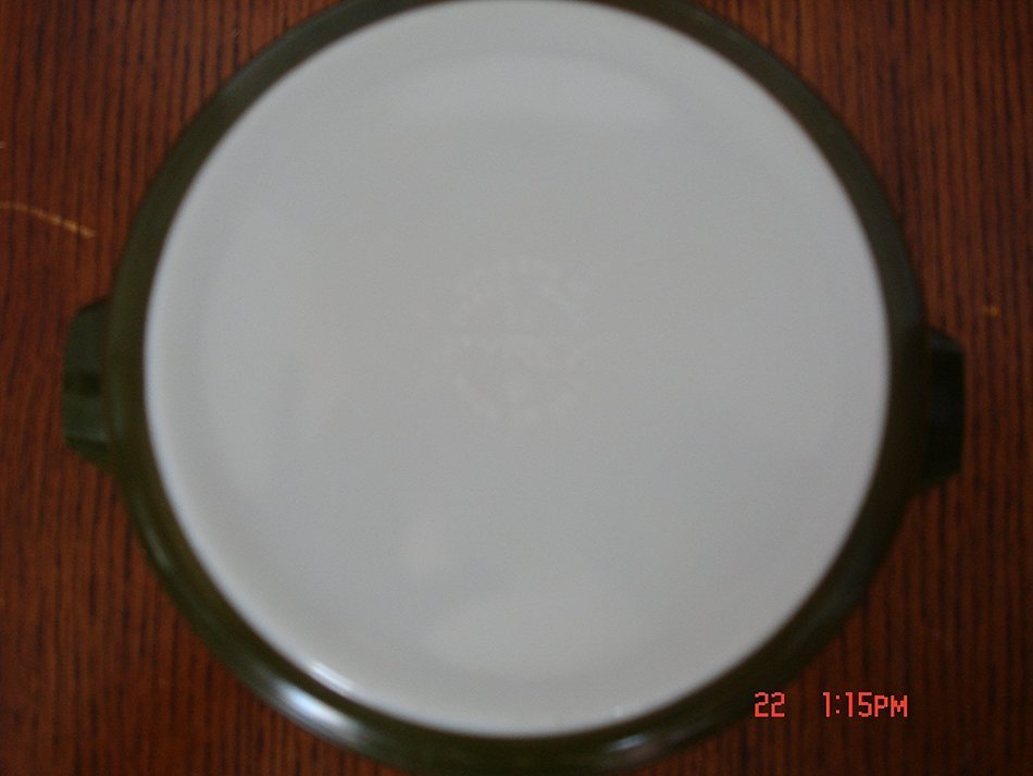Vintage Pyrex Zodiac Bowl Avocado Gold 2.5 Quart Nesting Bow N6