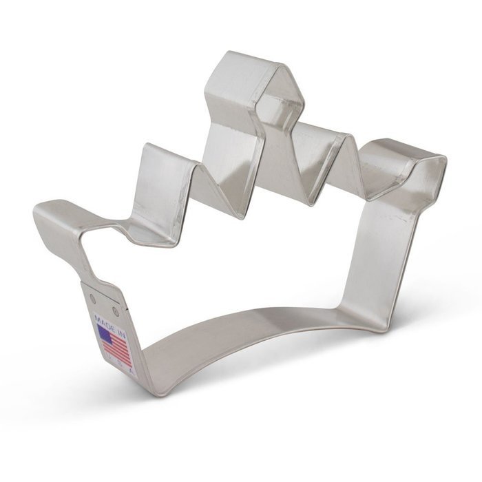Princess Cookie Cutter Set - 3 Piece - Crown / Tiara, Glass Slipper & Dress - Ann Clark - US Tin Plated Steel N4