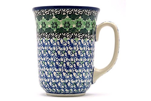 Polish Pottery Mug - 16 oz. Bistro - Kiwi