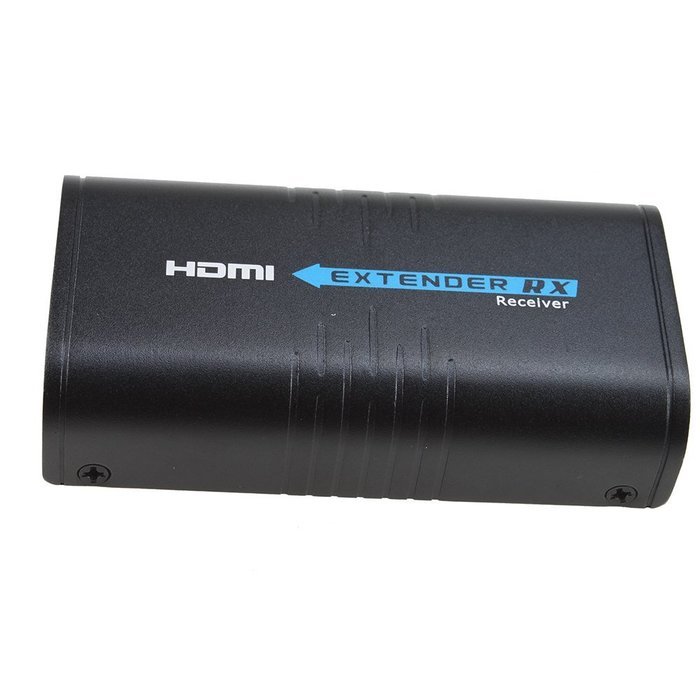 AGPtek LKV372A 60m/190ft 1080P HD HDMI Network Extender Over Single Cat6/6a/7 Ethernet Cable with IR Remote Control N12