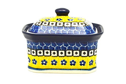Polish Pottery Cake Box - Small - Sunburst