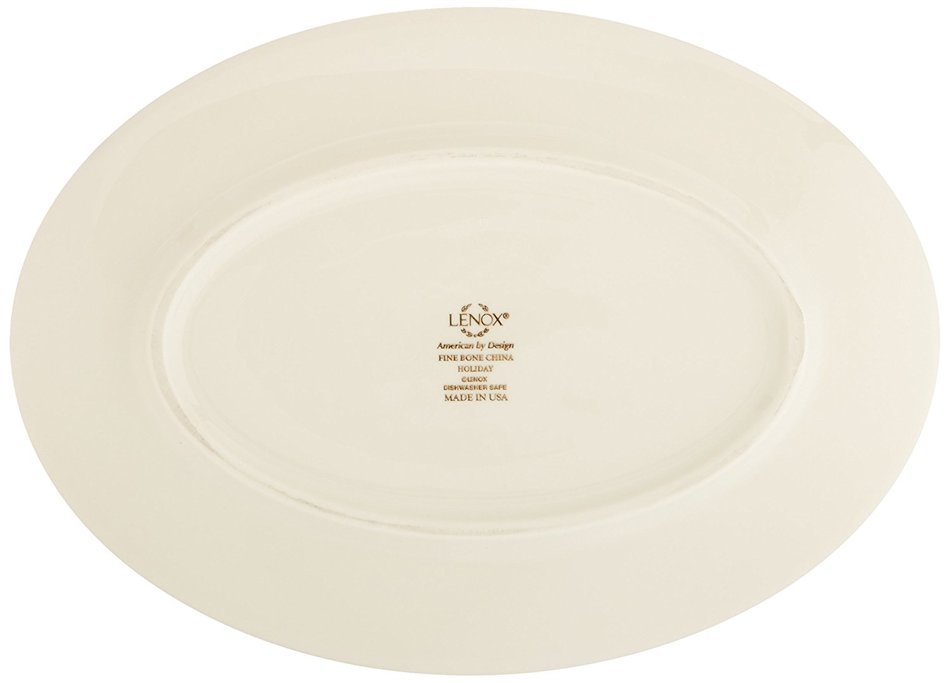 Lenox Holiday Gravy Boat with Stand,Ivory N25